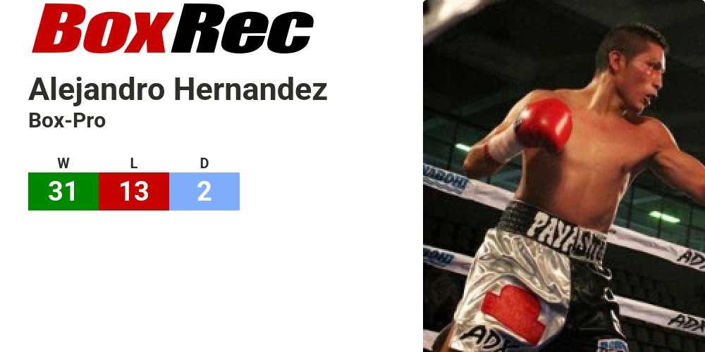 BoxRec: Alejandro Hernandez