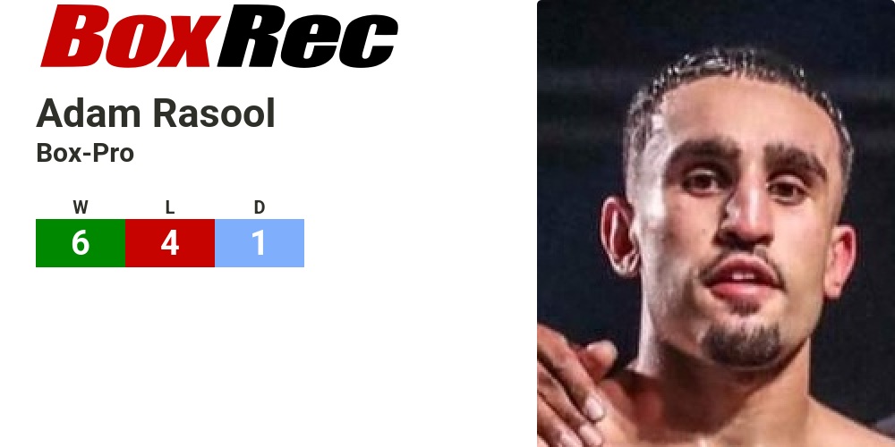 BoxRec: Adam Rasool
