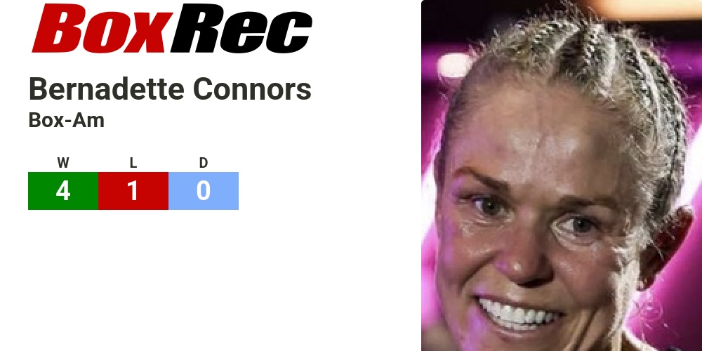 BoxRec: Bernadette Connors
