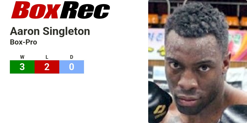 BoxRec: Aaron Singleton