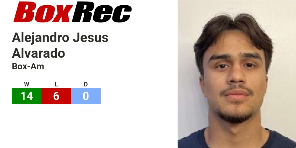 BoxRec: Alejandro Jesus Alvarado