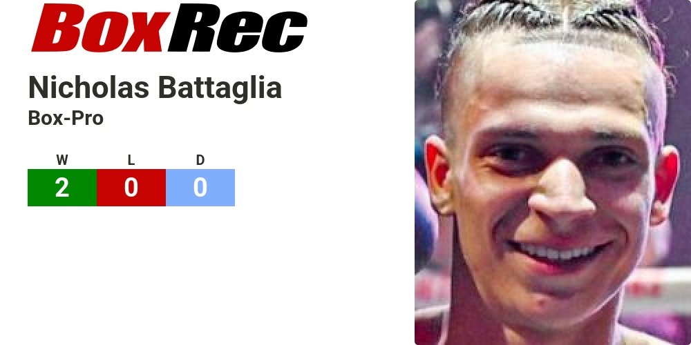 BoxRec: Nicholas Battaglia