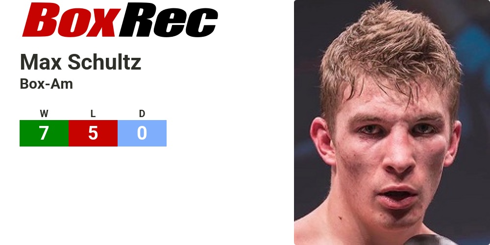 BoxRec: Max Schultz