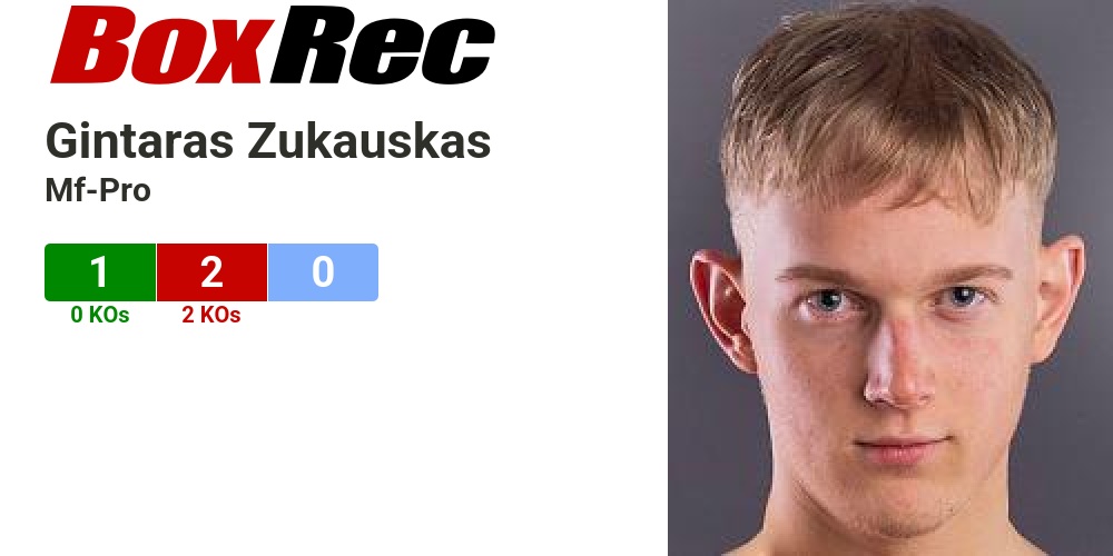 BoxRec Gintaras Zukauskas
