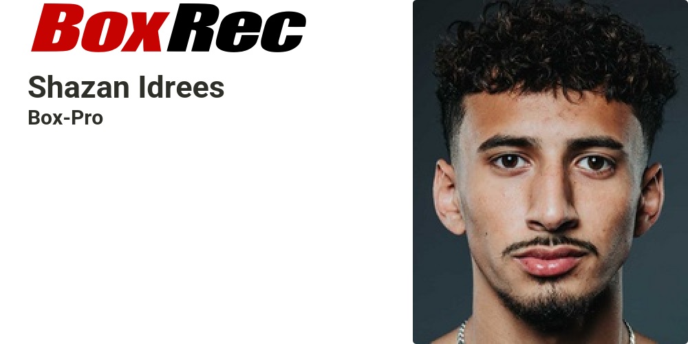 BoxRec: Shazan Idrees