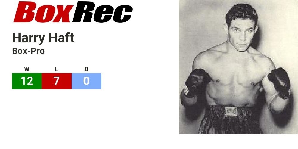 BoxRec: Harry Haft