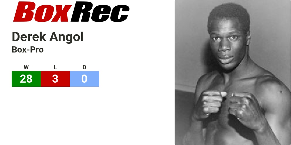 BoxRec: Derek Angol