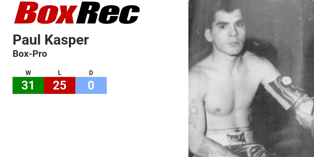BoxRec: Paul Kasper