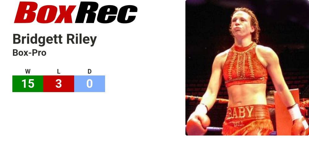 BoxRec: Bridgett Riley