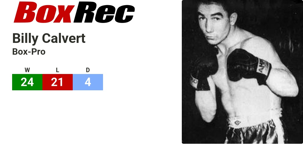 BoxRec: Billy Calvert