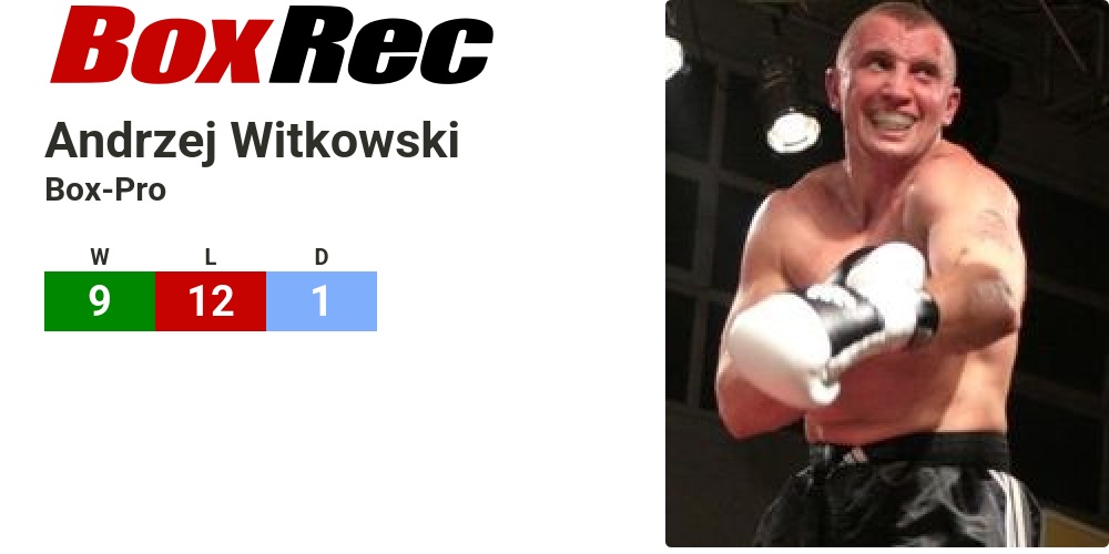 BoxRec: Andrzej Witkowski