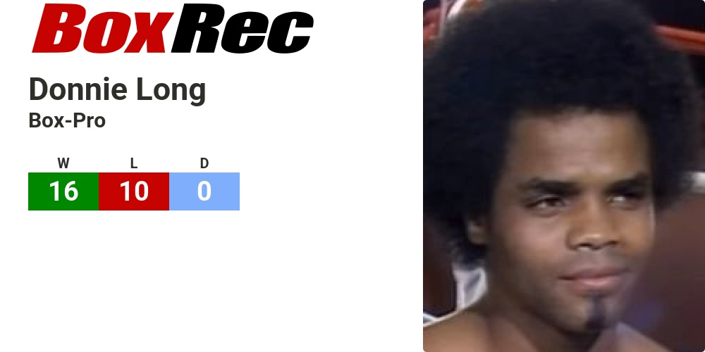 BoxRec: Donnie Long