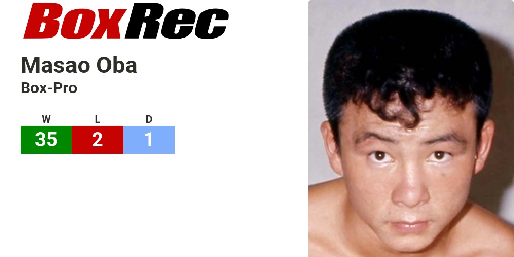 BoxRec: Masao Oba