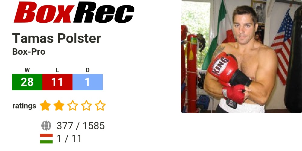BoxRec: Tamas Polster