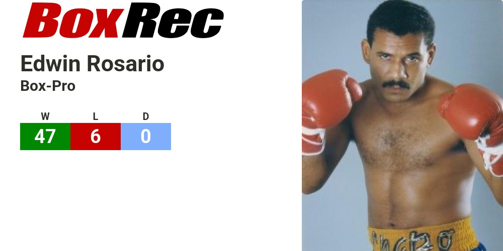BoxRec: Edwin Rosario