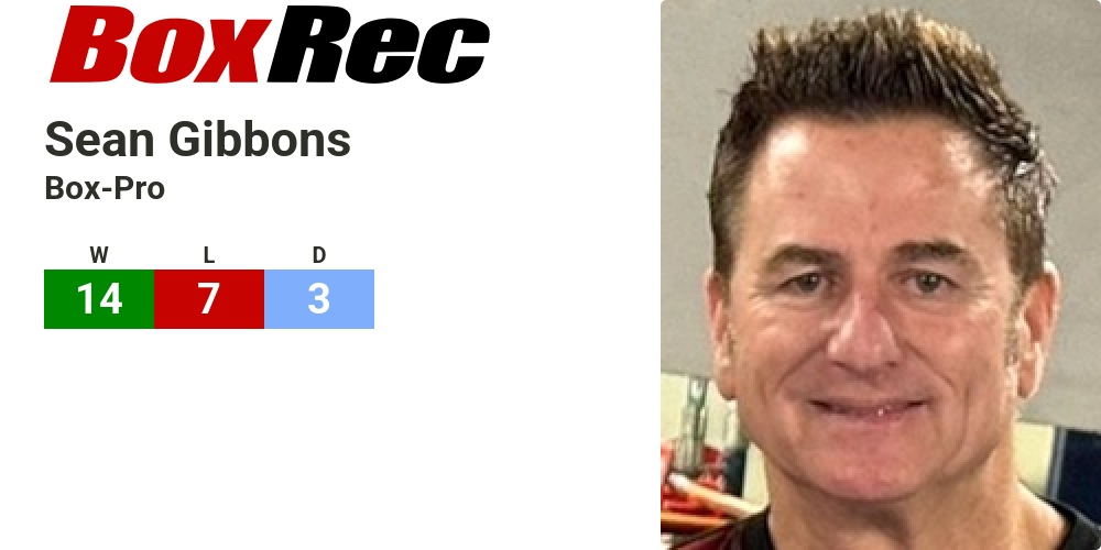 BoxRec: Sean Gibbons