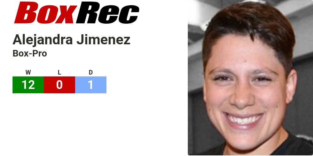 BoxRec: Alejandra Jimenez