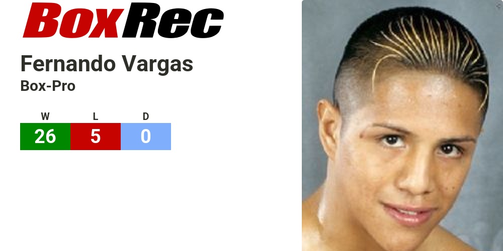 BoxRec: Fernando Vargas