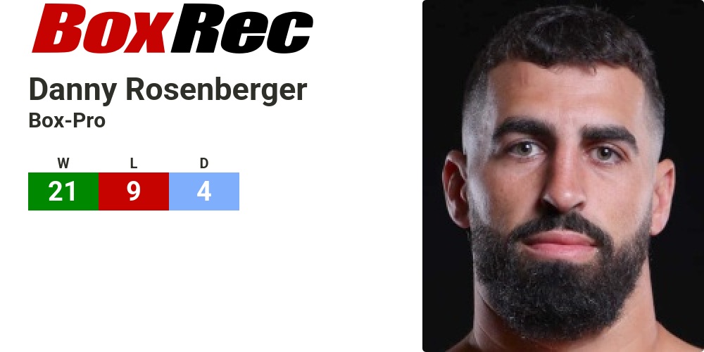 BoxRec: Danny Rosenberger