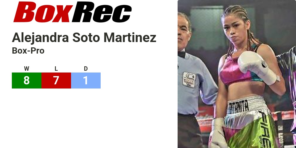 BoxRec: Alejandra Soto Martinez