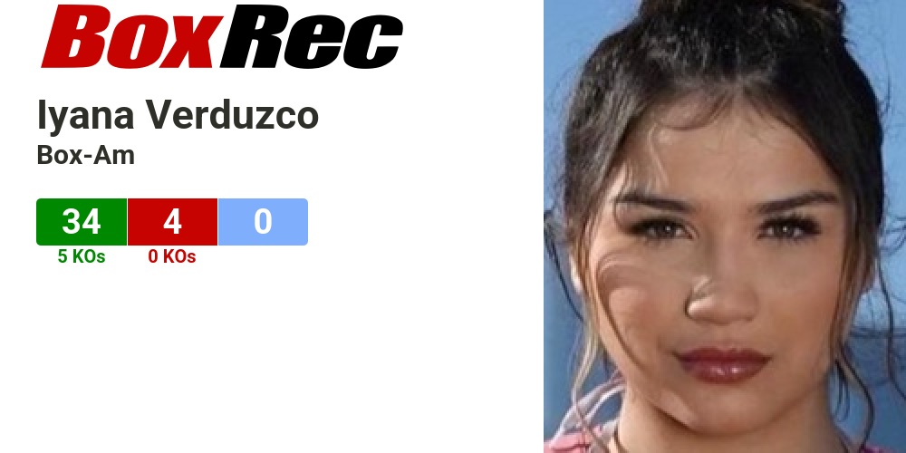 BoxRec: Iyana Verduzco