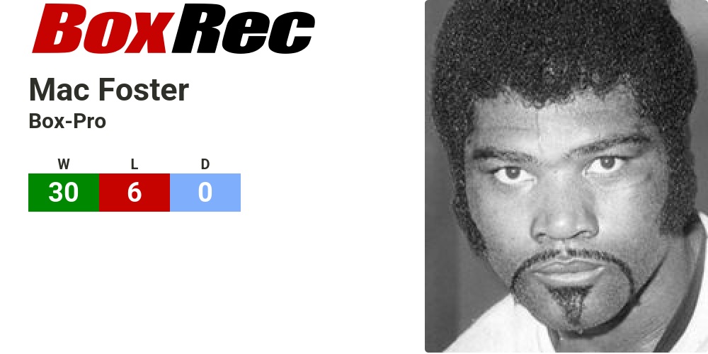 Mac Foster Computer BoxRec: Mac Foster