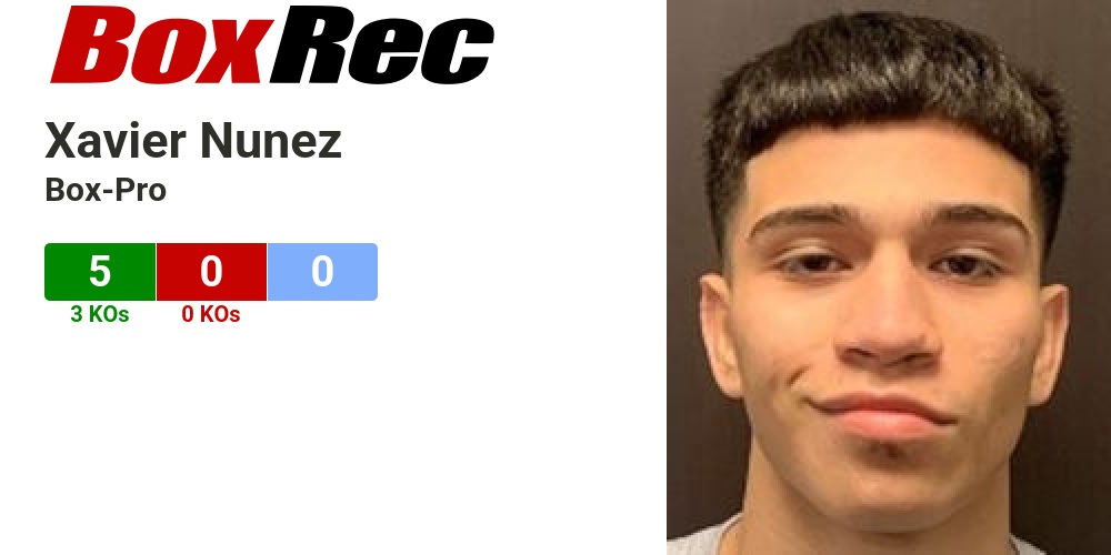 BoxRec Xavier Nunez