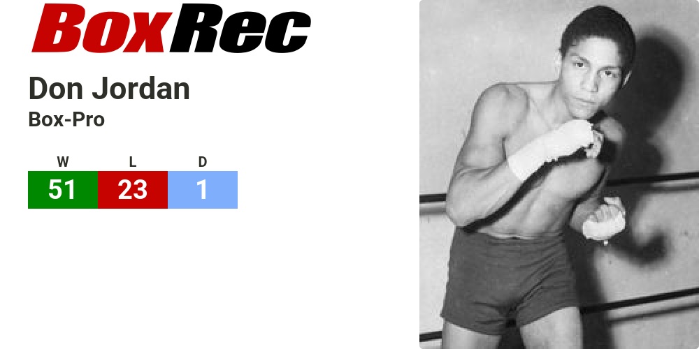 BoxRec: Don Jordan