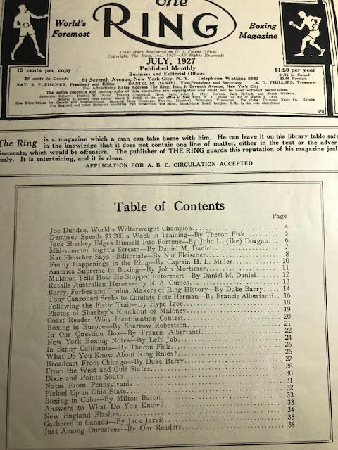 Table of Contents