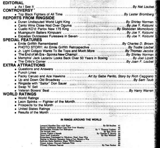 Table of Contents