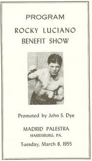 Rocky Luciano benefit fight program
