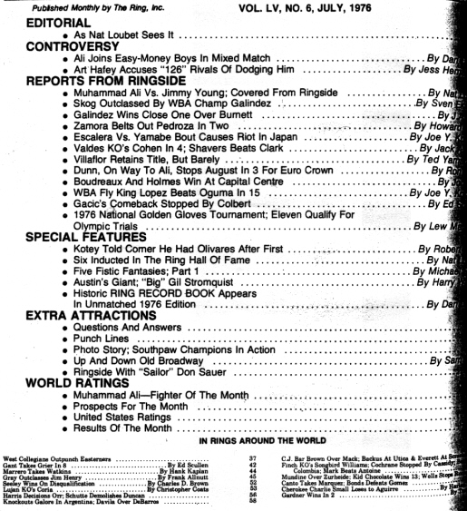 Table of Contents