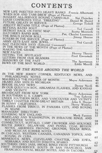 Table of Contents