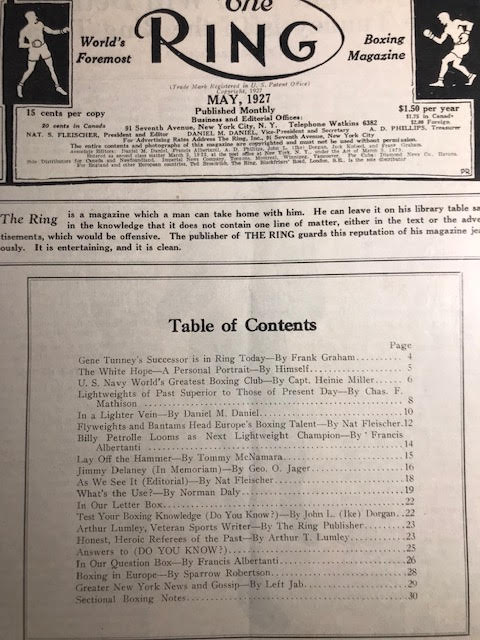 Table of Contents
