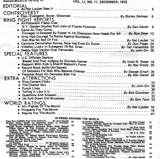 Table of Contents