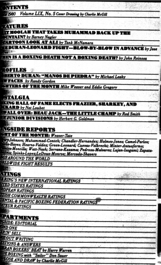 Table of Contents