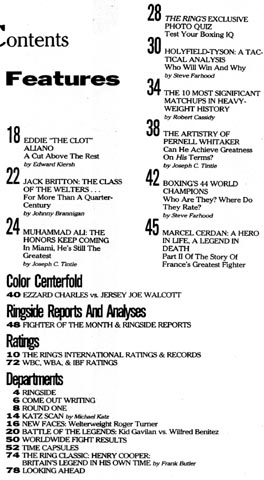 Table of Contents