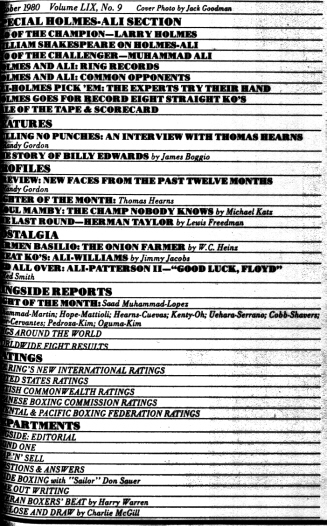 Table of Contents