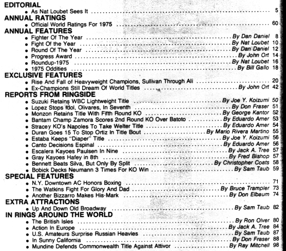 Table of Contents