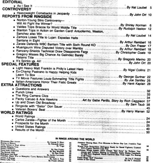Table of Contents