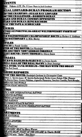 Table of Contents