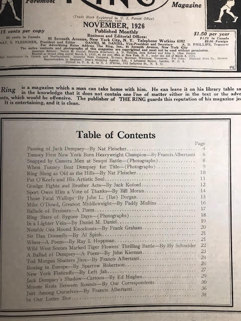 Table of Contents