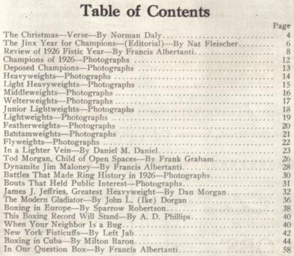 Table of Contents