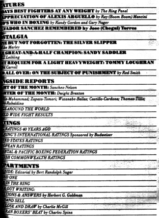 Table of Contents