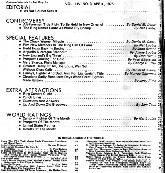 Table of Contents