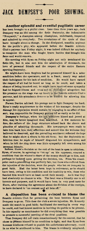 newspaper account