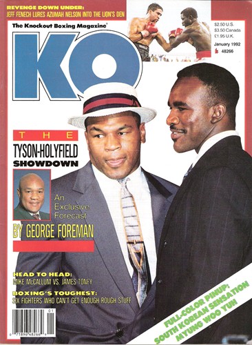 KO The Knockout Boxing Magazine 1992年号 １月号-１２月号。 KO The Knockout Boxing Magazine 1992年号 1月号-12月号。