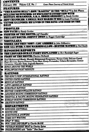 Table of Contents