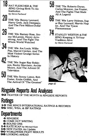 Table of Contents