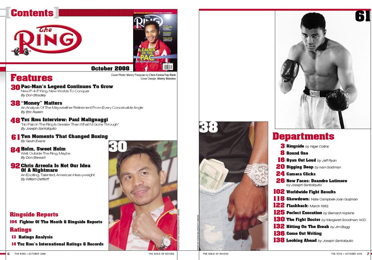 Ring Magazine October 2008 BoxRec